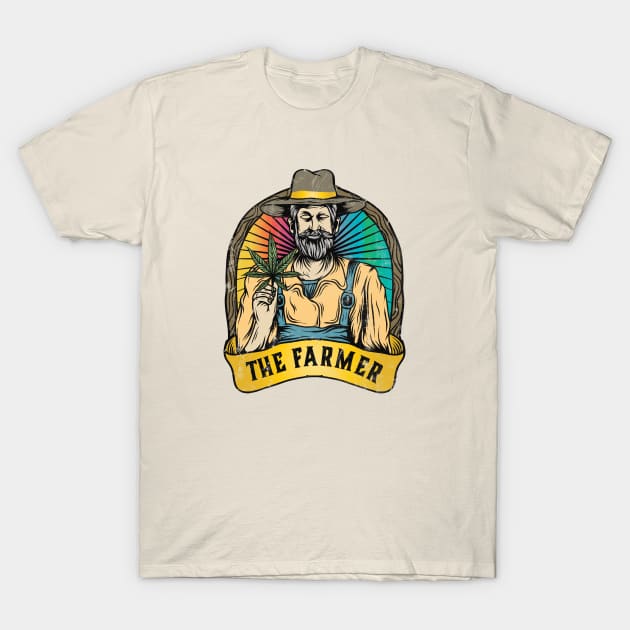 Vintage The Cannabis Farmer T-Shirt by meowstudio